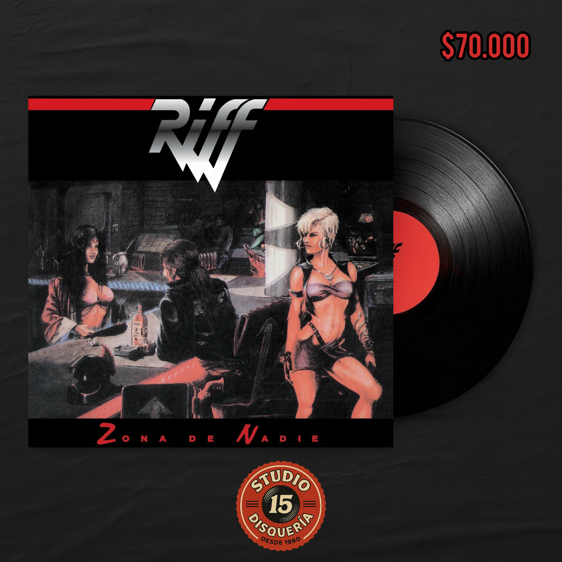 Riff - Zona De Nadie (LP) Reedicion 2025